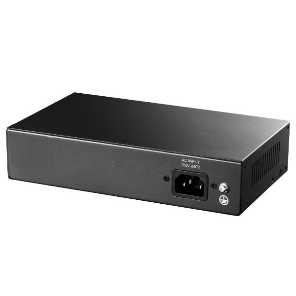 Picture of 6-Port 10/100M Unmanaged PoE+ 60W Desktop Switch Metal Case 4-Port IEEE 802.3at PoE+