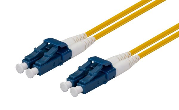 Picture of 1.5M 9u LC/LC Duplex Single Mode G657A1 OS1/OS2 Compliant Bend Insensitiv Fibr Yell LSZH
