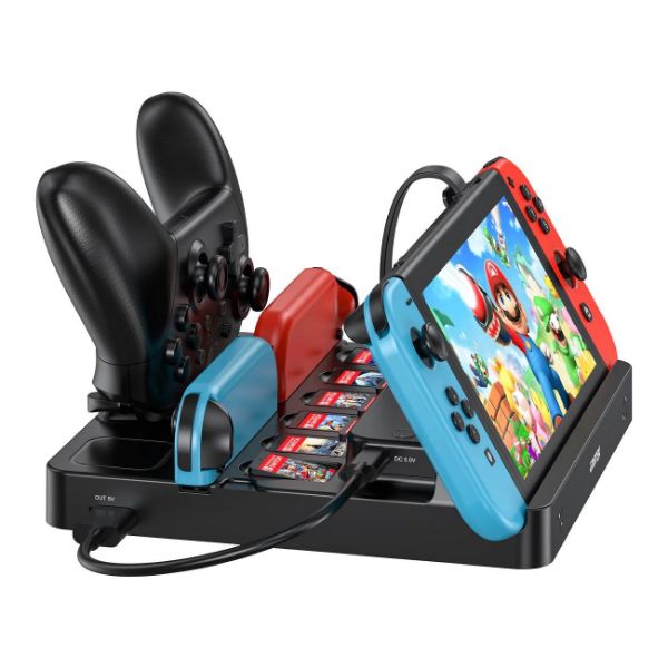 Picture of Switch Charging Station w/ Game Card Reader One-touch Game Switching