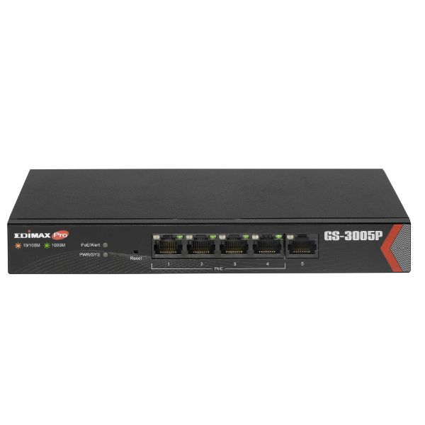 Picture of 5 Port Gigabit Web Managed Switch w/ 4 PoE+ Ports