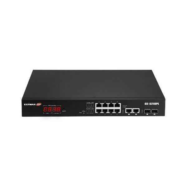 Picture of 12 Port Surveillance Long Range Gigabit PoE+ Web Smart Switch