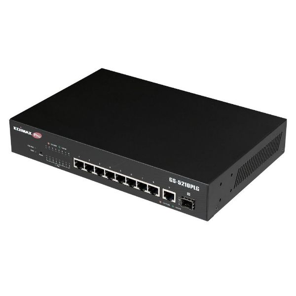 Picture of 10 Port Gigabit PoE+ Web Smart Switch 1 SFP Ports