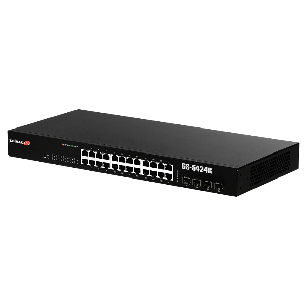 Picture of 24 Port Gigabit Long Range Web Smart Rack-mount Switch