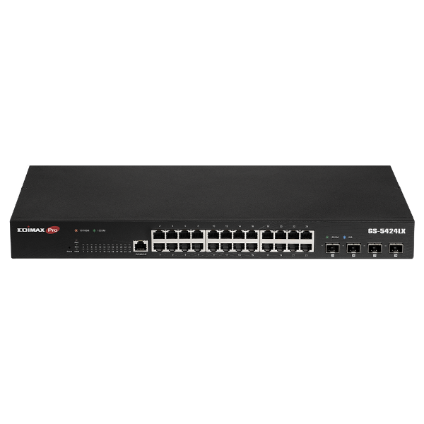 Picture of 28 Port Gigabit Web Smart Rack-mount Switch.