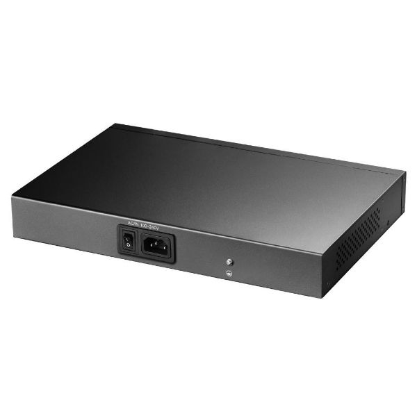 Picture of 24-Port Gigabit Unmanaged Desktop Switch in Metal Case. 24x 10/100/1000M RJ45 Ports
