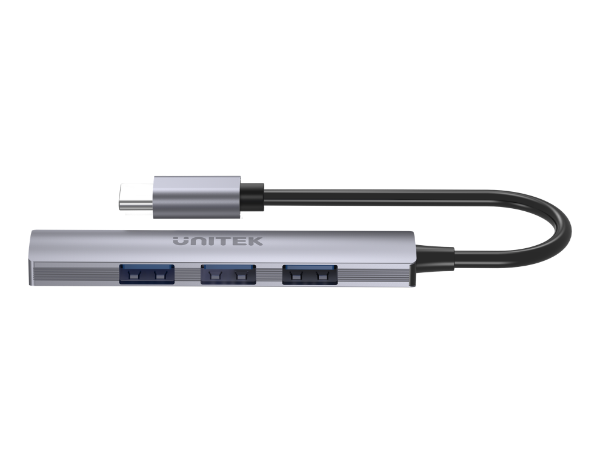 Picture of 4-in-1 USB Multi-port Ultra Slim Hub w/ USB-C Connector. 1x USB3.0 Port & 3x USB2.0