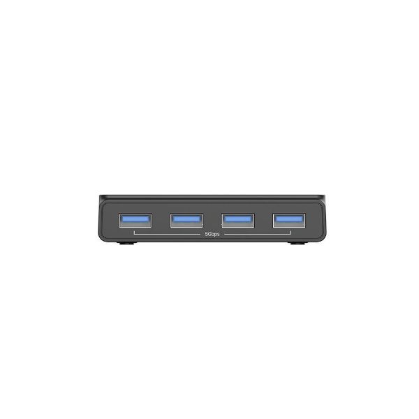 Picture of 4-Port KVM Switcher w/ 4x USB-A 3.0 Ports. Share USB Devices Between 2x
