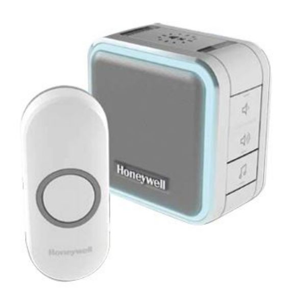 Picture of Wireless Series 5 Portable Doorbell Halo Light & Push Button. 6x Selectable