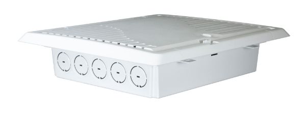 Picture of 18'' Recessed Plastic Network Enclosure WiFi Ready Slim Vented Lid Dual GPO