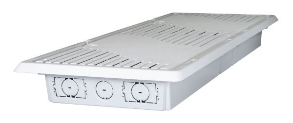 Picture of 42'' Recessed Plastic Network Enclosure Slim Vented Lid Dual GPO/Cable Knockouts