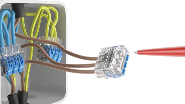 Picture of 32A 3 Port Wire Connector Gen II Lever 50pc Jar 0.2 mm2 to 4.0 mm2 Solid/Stranded Wire