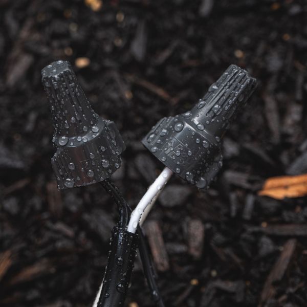 Picture of 24A Grey/Orange WeatherProof Twister Wire Connector 150pc Jar Up to 2.5mm2 Wire