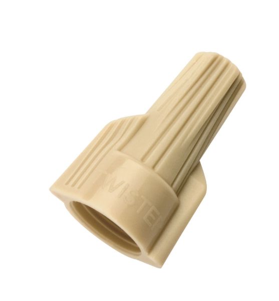 Picture of 41A Tan Twister Wire Connector 150pc Jar Up to 6mms Wire