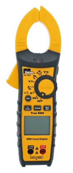 Picture of 400A AC/DC TRMS TightSight Clamp Meter CAT III 600V Rating.