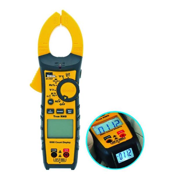 Picture of 600A AC/DC TRMS TightSight Clamp Meter CAT IV 600V & CAT III 1000V Rating