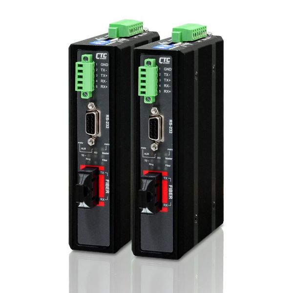 Picture of Serial To Fibre Media Converter. 2km. RS485/422/232 to SC fibre 2km.