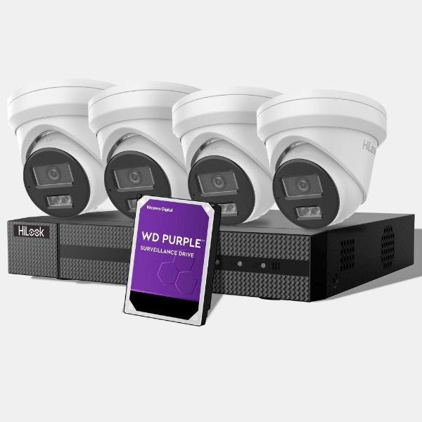 Picture of KIT 4x 6MP Cameras 4-Ch NVR Security Surveillance Kit. 4x Turret, 2TB HDD, 1x NVR