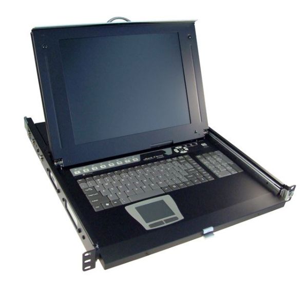 Picture of All-in-1 Integrated LCD KVM Drawer. 8 Port 19'' Screen Siz 1x console to 8x PS2 or PC''s