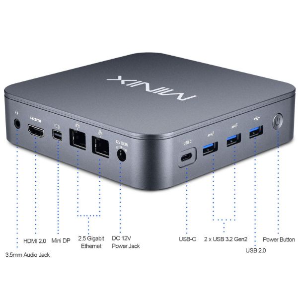 Picture of J51-C8 Max Intel Jasper Lake N5105 Mini PC Windows 11 Pro. 8GB DDR4 2x SODIMM Slot