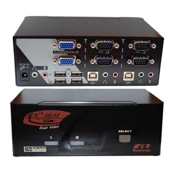 Picture of Dual View 2 Port VGA/USB KVM Switch w/ Audio