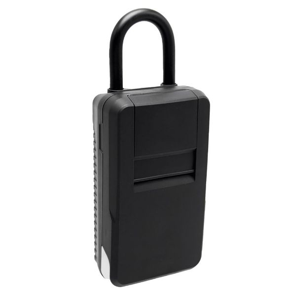 Picture of XL LED Portable Key Storage Security Safe w/ Shackle 4-Digit Resettable LED Dials