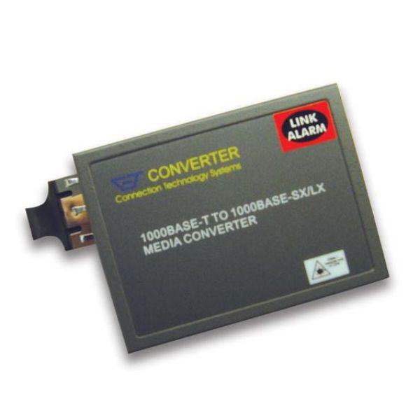 Picture of Gigabit RJ45 to SC Multimode Fibre Media Converter. 10/100/1000Base-TX RJ45 to