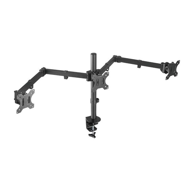 Picture of 13''-27'' Triple Monitor Economy Desk Mount Bracket Detachable VESA Max 7kgs Per