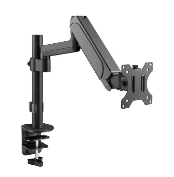 Picture of 17''-32'' Pole-Mounted Gas Spring Single Monitor Desk Bracket w/ Detachable Plate