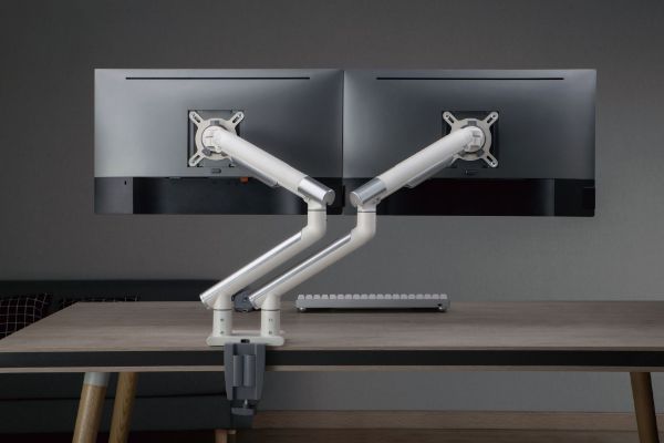 Picture of 17-32'' Premium Dual Slim Aluminium Spring-Assisted Desk Mount Monitor Arm.