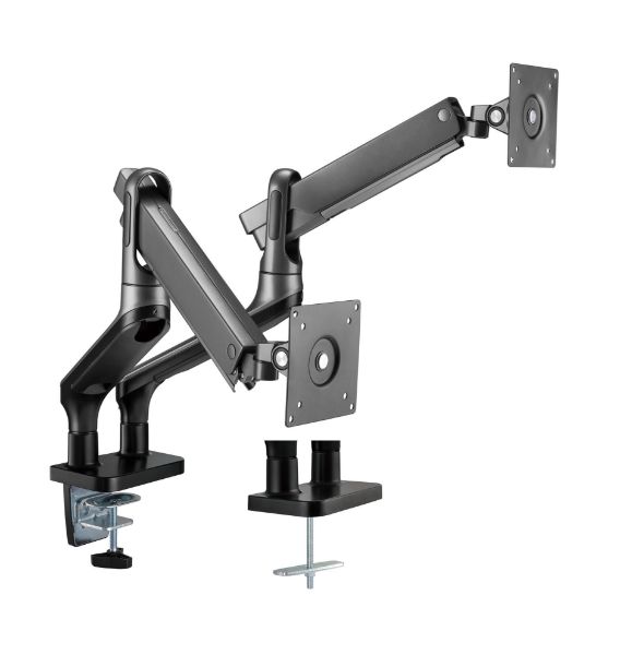 Picture of 17''-32'' Premium Aluminium Dual Spring-Assist Desk Mount Monitor Arm. Supports VESA