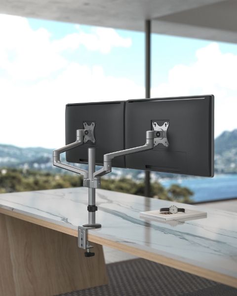 Picture of 17''-32'' Dual Arm Premium Articulating Monitor Mount Arm Extension 447mm
