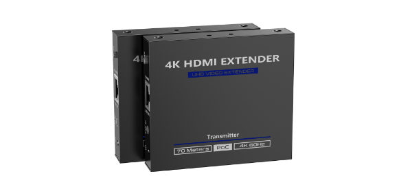 Picture of HDMI 2.0 Extender over Cat6/6e Kit w/ PoC for Rx. Supports up to 4K@60Hz. Zero