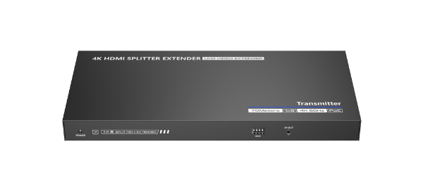 Picture of 1-In-8-Out 4K@60Hz HDMI Extender. 1x HDMI 8x RJ45 out Compatible w/ CAT6/6a/7 Cables