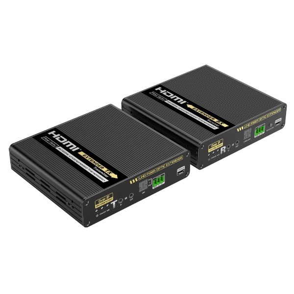 Picture of HDMI2.0 Over Fiber Optic Extender up to 40km over 10GB Ethernet. Uncompressed & Zero