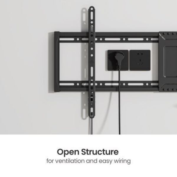 Picture of 43''-95'' Fixed Slim TV Wall Mount Supports Up to 75Kgs Automatic Spring Locks