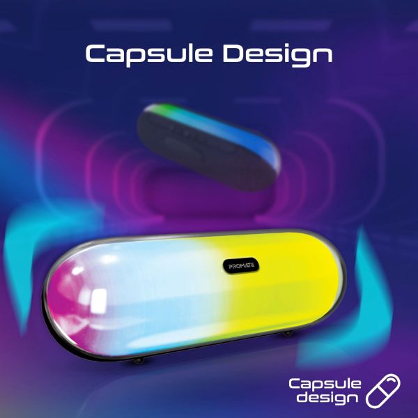 Picture of 10W Wireless HD Bluetooth Portable Speaker LED Lighting. Built-in 2200mAh Battery