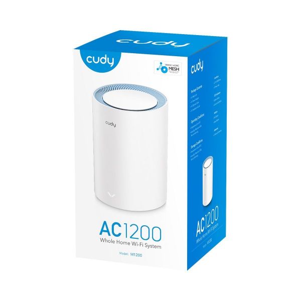 Picture of AC1200 Single Dual-Band Wi-Fi Mesh System. 4-Stream Dual-Band Wi-Fi 5