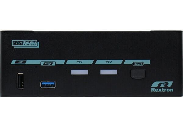Picture of 2 Ports Dual Monitor HDMI KVM Switch w/ HDCP Engine EDID USB 3.2 Gen 1 Audio