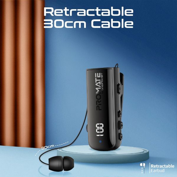 Picture of Mono Bluetooth Earphone w/ Dynamic HD Sound & Built-in Mic Retract Earphone