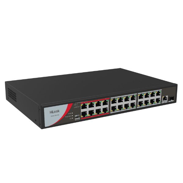 Picture of 24 Port 10/100 Fast Ethernet Unmanaged POE Switch w/ 230W 24x 100Mbps PoE ports