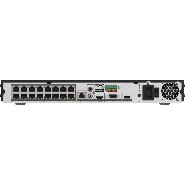 Picture of 32-Channel 1U 4K NVR w/ 16 Plug & Play PoE Ports Supports H.265/+ H.264/+