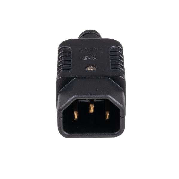 Picture of Re-wire able IEC Male C14 10A plug Termination: Screw Terminals