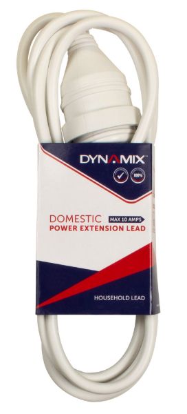 Picture of 3M 240v 10A Standard Duty Power Extension Lead 3 Core 1.0mm White