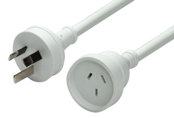 Picture of 240v 10A Standard Duty Power Extension Lead 3 Core 1.0mm White
