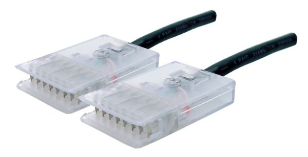 Picture of 0.5m 4x Pair 110/110 Cat5e Patch Lead A Spec Black MADE TO ORDER 7-10 LEAD TIME