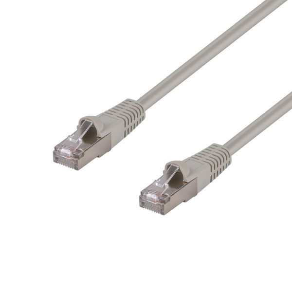 Picture of 15m Cat6A S/FTP Beige 10G Patch Lead 26AWG 500MHz Shielded Plug. Cat6 Augmented