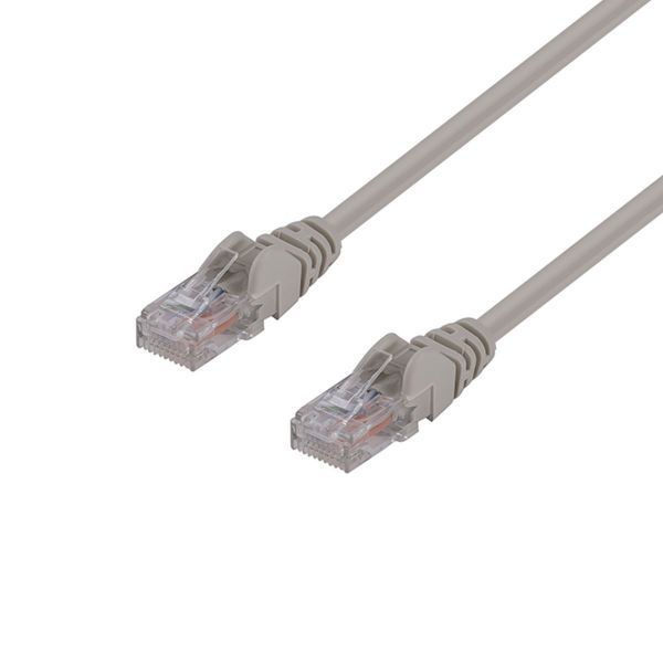Picture of 20m Cat6 Beige UTP Patch Lead T568A 250MHZ 24AWG Unshielded Plug.
