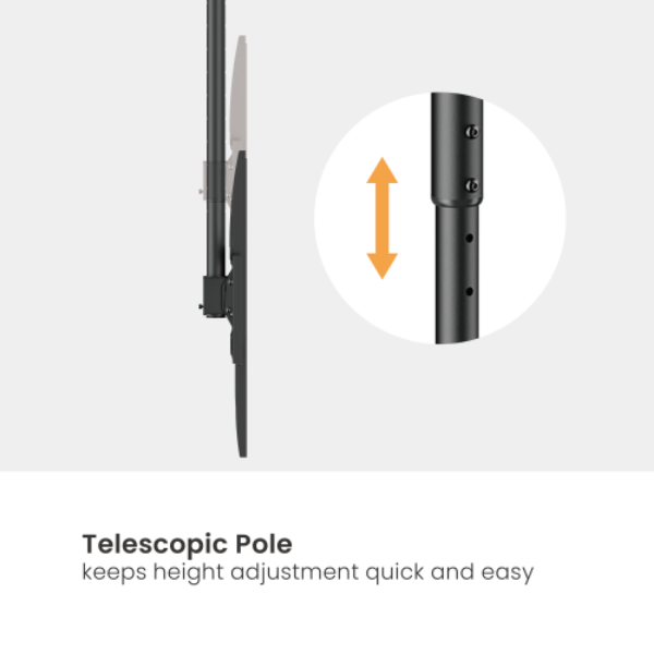 Picture of 50''-100'''' Ceiling Mount Heavy-Duty Bracket for Large TVs. Max Laod: 80Kgs VESA