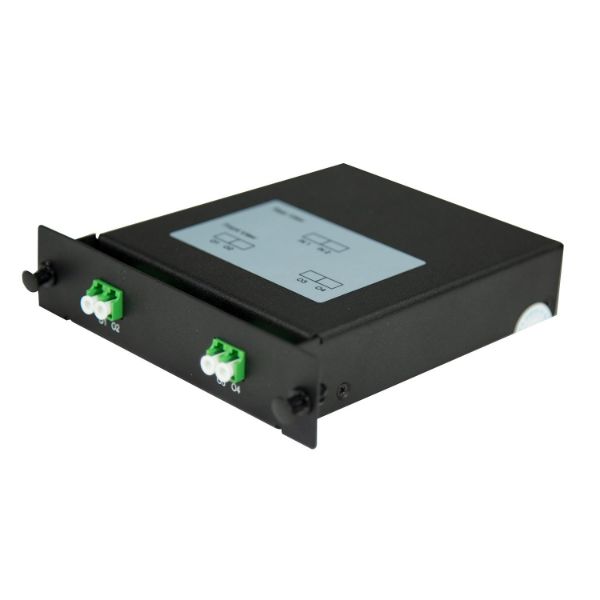 Picture of PLC Fibre Optic 2:4 LC/APC Splitter NON-Cassette Rear Input Module 2x IN & 4x Out