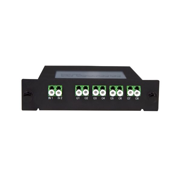 Picture of PLC Fibre Optic 2:8 LC/APC Splitter Cassette Module 2x IN & 8x Out